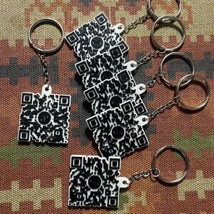 Custom QR Code Keychain Unique Scannable Gift for Any Occasion